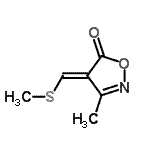 CAS#: 61861-35-6， (4E)-3-Methyl-4-[(Methylsulfanyl)Methylene]-1,2-Oxazol-5(4H)-One