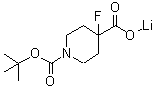 CAS#: 618900-67-7， (1-tert-butoxycarbonyl-4-fluoro-piperidine-4-carbonyl)oxylithium