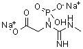 结构式 CAS# 6190-45-0, [N'-(羟基膦酸)-N-甲基亚氨基甲酰胺基]乙酸二钠盐