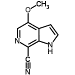 CAS#: 619331-72-5， 4-Methoxy-1H-pyrrolo[2,3-c]pyridine-7-carbonitrile