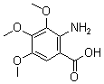 structure of CAS# 61948-85-4, 2-Amino-3,4,5-Trimethoxy-Benzoic Acid;2-Amino-3,4,5-Trimethoxy-Benzoic Acid;Oprea1_155469;631272_Aldrich