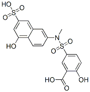 CAS#: 6201-92-9， 6-(3-Carboxy-4-Hydroxyphenylsulfonamido)-N-Methyl-1-Naphthol-3-Sulfonic Acid