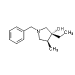 CAS#: 620536-51-8， (3R,4S)-1-Benzyl-3-ethyl-4-methyl-3-pyrrolidinol