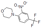 结构式 CAS# 62054-72-2, 4-[2-硝基-4-(三氟甲基)苯基]-吗啉
