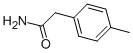 structure of CAS# 6212-86-8, 2-(4-Methylphenyl)Acetamide;2-(4-Methylphenyl)Ethanamide;Nsc51437