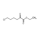 结构式 CAS# 62123-62-0, 乙基6-氯-2-氧代己酸酯