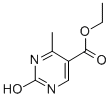 结构式 CAS# 6214-64-8, 2-羟基-4-甲基-5-嘧啶羧酸乙酯
