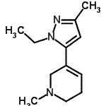 CAS#: 622403-70-7， 5-(1-Ethyl-3-methyl-1H-pyrazol-5-yl)-1-methyl-1,2,3,6-tetrahydropyridine
