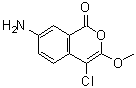 CAS 登录号：62252-26-0， 7-氨基-4-氯-3-甲氧基-1H-异苯并吡喃-1-酮