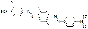 CAS 登录号：62308-13-8， 4-[[2,5-二甲基-4-[(4-硝基苯基)偶氮]苯基]偶氮]邻甲酚