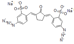 CAS#: 62316-48-7， 2,2'-[(2-Oxo-1,3-Cyclopentanediylidene)Dimethylidyne]Bis[5-Azido-Benzenesulfonic Acid] Sodium Salt(1:2)