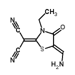 CAS#: 623550-82-3， [(5Z)-5-(Aminomethylene)-3-ethyl-4-oxo-1,3-thiazolidin-2-ylidene]malononitrile