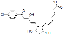 CAS#: 62429-46-3， (Z)-7-[(1R)-2beta-[(E,S)-5-(4-Chlorophenyl)-3-Hydroxy-5-Oxo-1-Pentenyl]-3alpha,5alpha-Dihydroxycyclopentan-1alpha-Yl]-5-Heptenoic Acid Methyl Ester