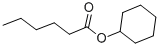 structure of CAS# 6243-10-3, Cyclohexyl Hexanoate;Hexanoic Acid Cyclohexyl Ester;St5407247;Ai3-06044