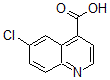 结构式 CAS# 62482-29-5, 6-氯-4-喹啉羧酸