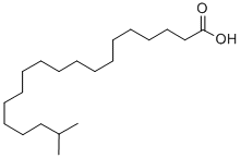 structure of CAS# 6250-72-2, 18-Methylnonadecanoic Acid;18-METHYLNONADECANOIC ACID;ISOARACHIDIC ACID