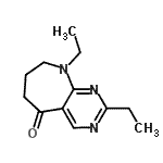 CAS#: 625105-60-4， 2,9-Diethyl-6,7,8,9-tetrahydro-5H-pyrimido[4,5-b]azepin-5-one