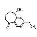 CAS#: 625106-67-4， 2-Ethyl-9-methyl-6,7,8,9-tetrahydro-5H-pyrimido[4,5-b]azepin-5-one