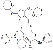 CAS#: 62524-93-0， 7-[3,5-Bis[(Tetrahydro-2H-Pyran-2-Yl)Oxy]-2-[4-Phenoxy-3-[(Tetrahydro-2H-Pyran-2-Yl)Oxy]-1-Butenyl]Cyclopentyl]-2-Phenylseleno-5-Heptenoic Acid Methyl Ester