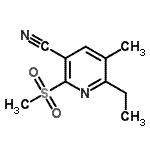 CAS#: 625375-63-5， 6-Ethyl-5-methyl-2-(methylsulfonyl)nicotinonitrile