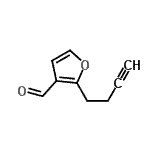 CAS#: 625415-42-1， 2-(3-Butyn-1-yl)-3-furaldehyde