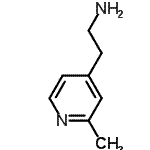结构式 CAS# 625438-03-1, 2-(2-甲基-4-吡啶基)乙胺