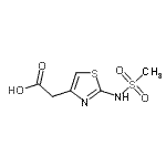 CAS#: 62557-05-5， {2-[(Methylsulfonyl)Amino]-1,3-Thiazol-4-Yl}Acetic Acid
