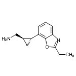CAS#: 625851-09-4， 1-[(1R,2R)-2-(2-Ethyl-1,3-benzoxazol-7-yl)cyclopropyl]methanamine
