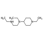 structure of CAS# 626217-94-5, N,N'-Diethyl-N-(1-ethyl-4-piperidinyl)-1,2-ethanediamine;N1,N2-diethyl-N1-(1-ethylpiperidin-4-yl)ethane-1,2-diamine