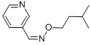 structure of CAS# 6267-33-0, 3-Pyridinecarboxaldehyde, O-(3-methylbutyl)oxime;N-Isopentyloxy-1-(3-Pyridyl)Methanimine;Isoamoxy-(3-Pyridylmethylene)Amine;(E)-Isoamoxy-(3-Pyridylmethylene)Amine