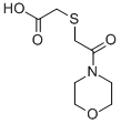 structure of CAS# 62770-06-3, (2-Morpholin-4-Yl-2-Oxo-Ethylsulfanyl)-Acetic Acid;2-(2-Morpholino-2-Oxo-Ethyl)Sulfanylacetate;2-[(2-Morpholino-2-Oxoethyl)Thio]Acetate;2-[(2-Keto-2-Morpholino-Ethyl)Thio]Acetate