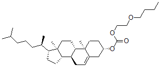 CAS 登录号：62778-23-8， 碳酸 2-丁氧乙基胆甾-5-烯-3beta-基酯