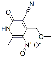 structure of CAS# 6281-75-0, 1,2-Dihydro-4-(Methoxymethyl)-6-Methyl-5-Nitro-2-Oxonicotinonitrile;2-Keto-4-(Methoxymethyl)-6-Methyl-5-Nitro-1H-Pyridine-3-Carbonitrile;4-Methoxymethyl-6-Methyl-5-Nitro-2-Oxo-1,2-Dihydro-Pyridine-3-Carbonitrile;Bas 00883006