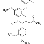 CAS#: 62849-08-5， 2-[2-Acetoxy-3-(3,4-Dimethoxyphenyl)-3-Methoxypropyl]-5-Methoxyphenyl Acetate