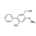 CAS#: 628711-12-6， 5-(Hydroxymethyl)-4-methoxy-2-biphenylol
