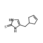 CAS#: 628730-30-3， 4-(3-Cyclopenten-1-ylmethyl)-1,3-dihydro-2H-imidazole-2-thione
