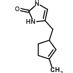 CAS#: 628731-20-4， 4-[(3-Methyl-2-cyclopenten-1-yl)methyl]-1,3-dihydro-2H-imidazol-2-one