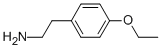 structure of CAS# 62885-82-9, 4-Ethoxyphenethylamine;4-Ethoxybenzeneethanamine Hydrochloride;Benzeneethanamine, 4-Ethoxy-, Hydrochloride;2-(4-Ethoxyphenyl)Ethanamine