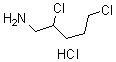 structure of CAS# 62922-45-6, 2,5-Dichloro-1-Pentanamine Hydrochloride (1:1);2,5-Dichloropentylammonium Chloride;(2,5-Dichloropentyl)Ammonium Chloride