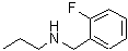 structure of CAS# 62924-67-8, N-(2-Fluorobenzyl)-1-Propanamine;(2-fluorobenzyl)propylamine;N-(2-Fluorobenzyl)-1-propylamine;N-(2-fluorobenzyl)propan-1-amine