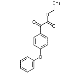 structure of CAS# 62936-33-8, Ethyl Oxo(4-Phenoxyphenyl)Acetate;Ethyl 4-phenoxybenzoylformate;ZINC04255813