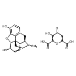 CAS#: 630-83-1， 3-Hydroxy-4-Oxo-4H-Pyran-2,6-Dicarboxylic Acid - (5alpha,6alpha)-17-Methyl-7,8-Didehydro-4,5-Epoxymorphinan-3,6-Diol (1:1)