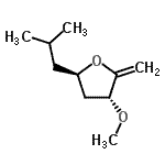 CAS#: 630096-90-1， (3R,5R)-5-Isobutyl-3-methoxy-2-methylenetetrahydrofuran