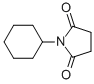 structure of CAS# 6301-71-9, N-(Cyclohexyl)Succinimide;1-Cyclohexylpyrrolidine-2,5-Quinone;2,5-Pyrrolidinedione, 1-Cyclohexyl-;Ai3-32018