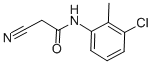 structure of CAS# 63034-96-8, N-(3-Chloro-2-Methyl-Phenyl)-2-Cyano-Acetamide;N-(3-Chloro-2-Methyl-Phenyl)-2-Cyano-Acetamide;N-(3-Chloro-2-Methyl-Phenyl)-2-Cyano-Ethanamide;Am-879/12121880