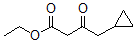 structure of CAS# 630399-84-7, beta-Oxo-Cyclopropanebutanoic Acid Ethyl Ester;4-CYCLOPROPYL-3-OXO-BUTYRIC ACID ETHYL ESTER;ETHYL 4-CYCLOPROPYL-3-OXOBUTANOATE