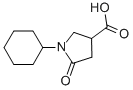 structure of CAS# 6304-56-9, 1-Cyclohexyl-5-Oxo-Pyrrolidine-3-Carboxylic Acid;(3R)-1-Cyclohexyl-5-Oxo-Pyrrolidine-3-Carboxylate;(3R)-1-Cyclohexyl-5-Oxo-3-Pyrrolidinecarboxylate;(3R)-1-Cyclohexyl-5-Keto-Pyrrolidine-3-Carboxylate