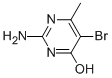 structure of CAS# 6307-35-3, 2-Amino-5-Bromo-4-Hydroxy-6-Methylpyrimidine;Zinc00119876;2-Amino-5-Bromo-6-Methyl-4(3H)-Pyrimidinone;205206_Aldrich