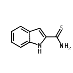 structure of CAS# 63071-71-6, 1H-Indole-2-Carbothioamide;1H-Indole-2-carbothioamide;1H-indole-2-carbothioic acid amide;1H-Iodole-2-carbothioamide
