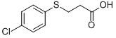 structure of CAS# 6310-27-6, 3-[(4-Chlorophenyl)Sulfanyl]Propanoic Acid;3-[(4-Chlorophenyl)Thio]Propanoate;3-[(4-Chlorophenyl)Thio]Propionate;Zinc00153438